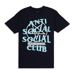 Anti Social Social Club x Neighborhood Filth Fury T Shirt Black Medium